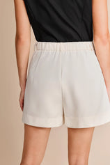 Womens Beige Wide Leg Dressy Shorts | CicyBell