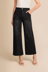 Womens Black Baggy Wide Leg Jeans | CicyBell