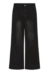Womens Black Baggy Wide Leg Jeans | CicyBell
