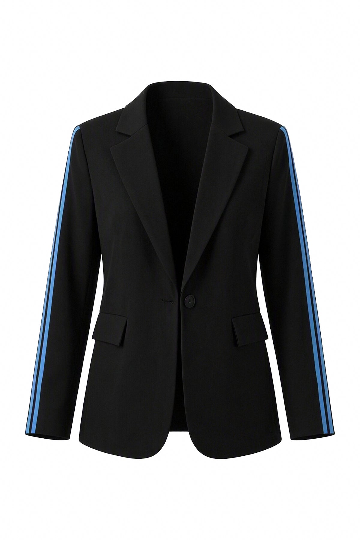 Womens Black Color Block Blazer | CicyBell