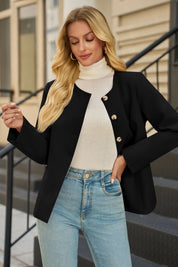 Cicy Bell Womens Black Business Blazers