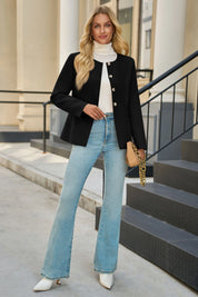 Cicy Bell Womens Black Business Blazers