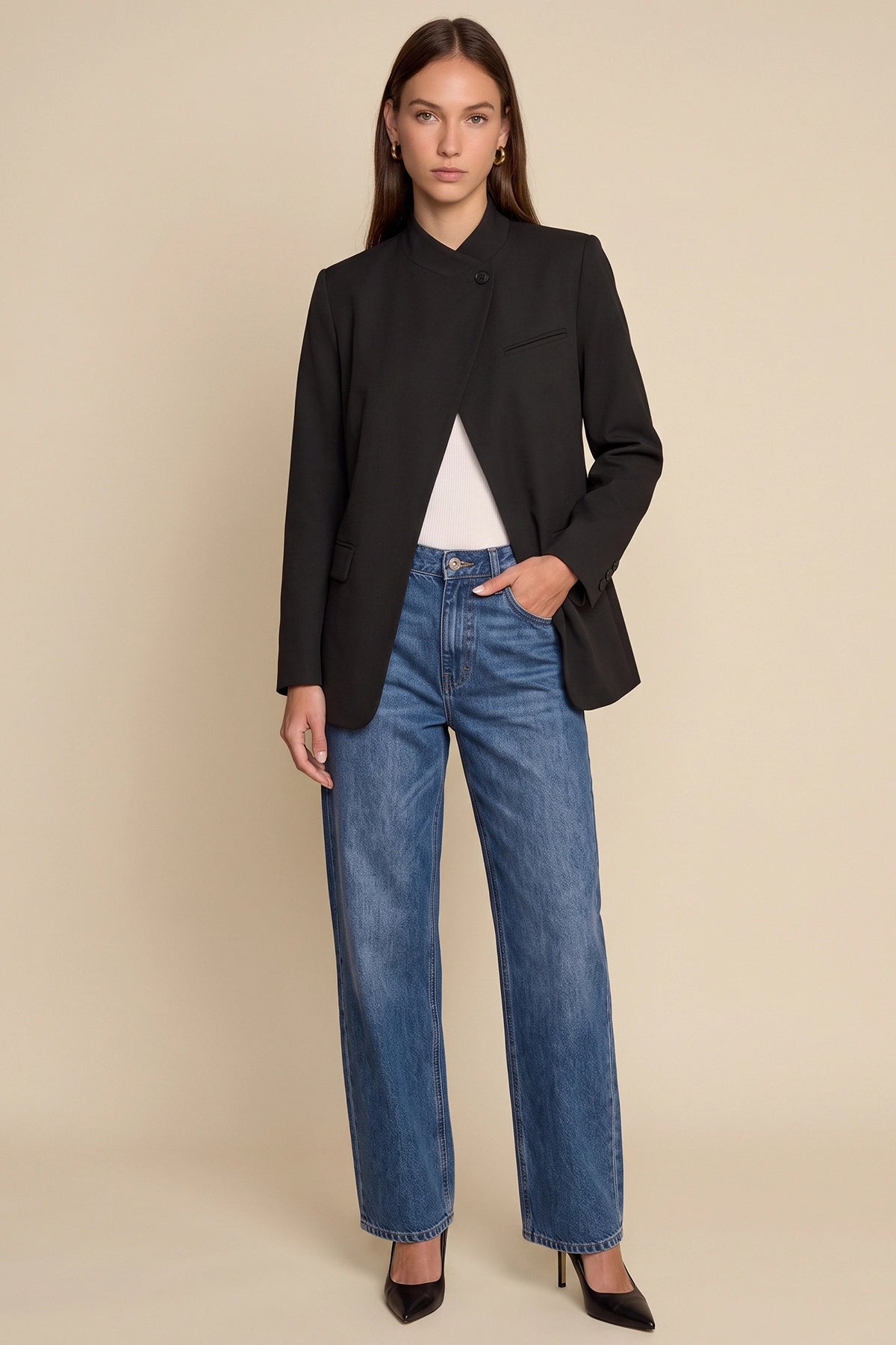 Womens Black Professional  Blazer | CicyBell