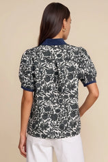Womens Black Puff Sleeve Blouses | CicyBell