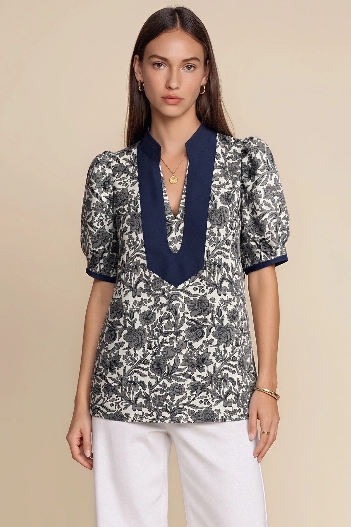Womens Black Puff Sleeve Blouses | CicyBell
