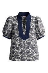Womens Black Puff Sleeve Blouses | CicyBell