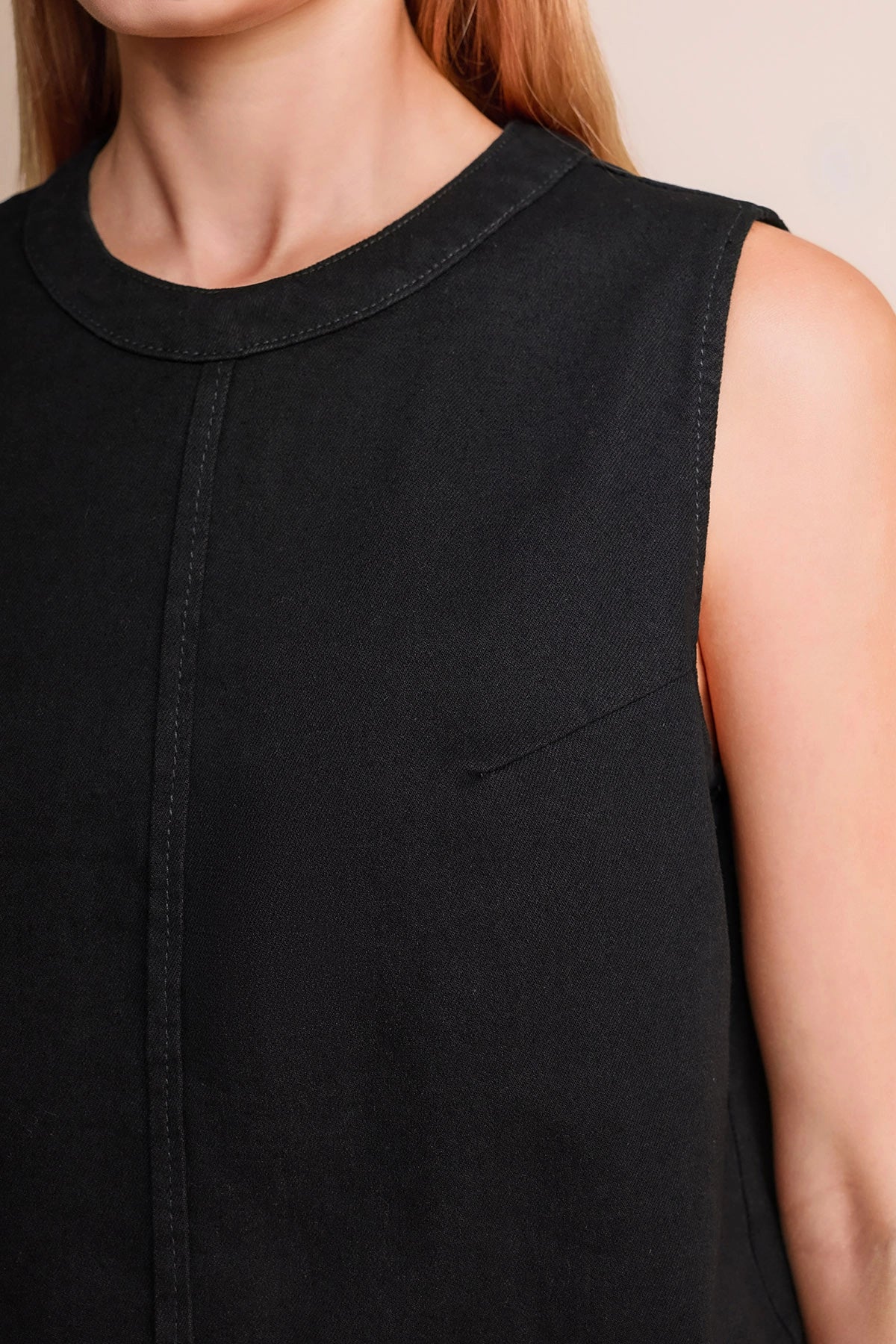 Womens  Black Denim Vest | CicyBell