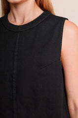Womens  Black Denim Vest | CicyBell