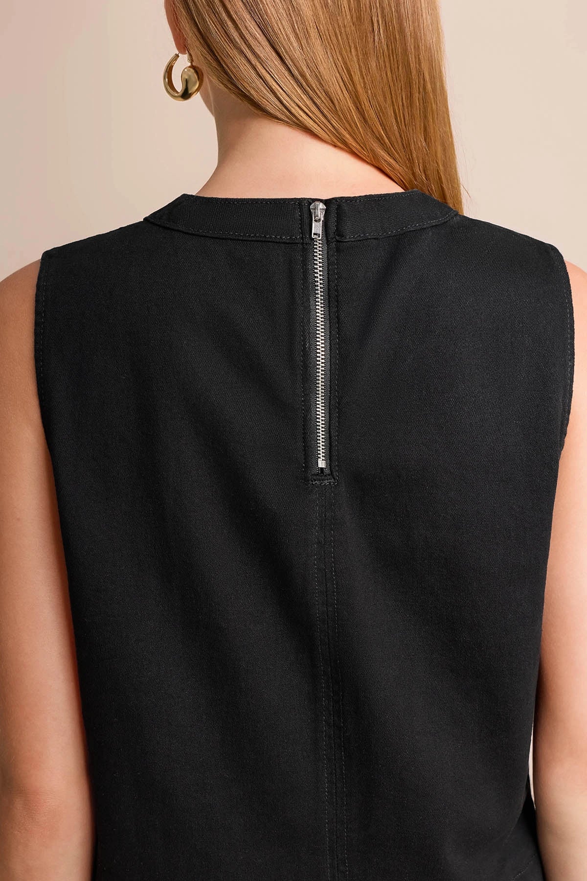 Womens  Black Denim Vest | CicyBell