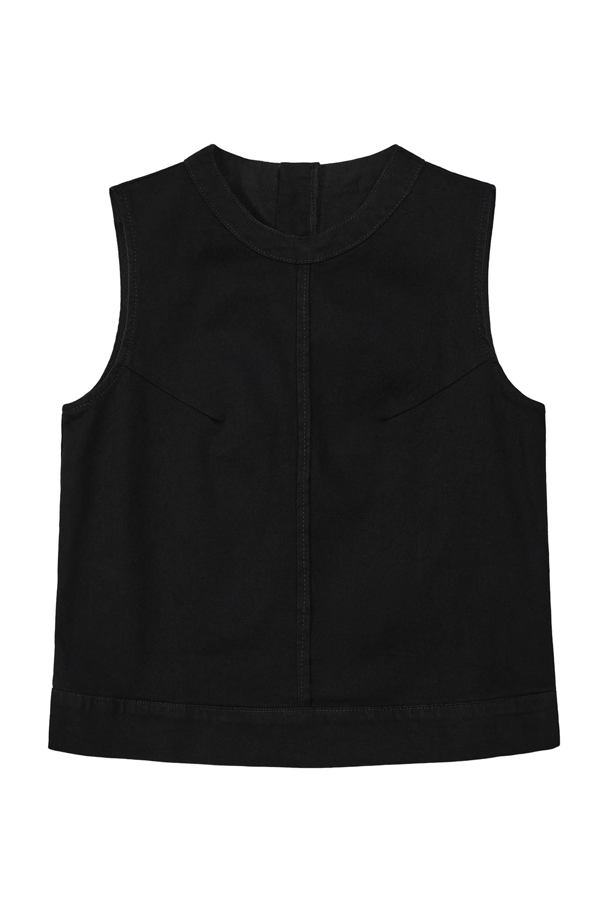 Womens  Black Denim Vest | CicyBell