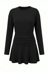 Womens Black A-Line Sweater Dresses | CicyBell