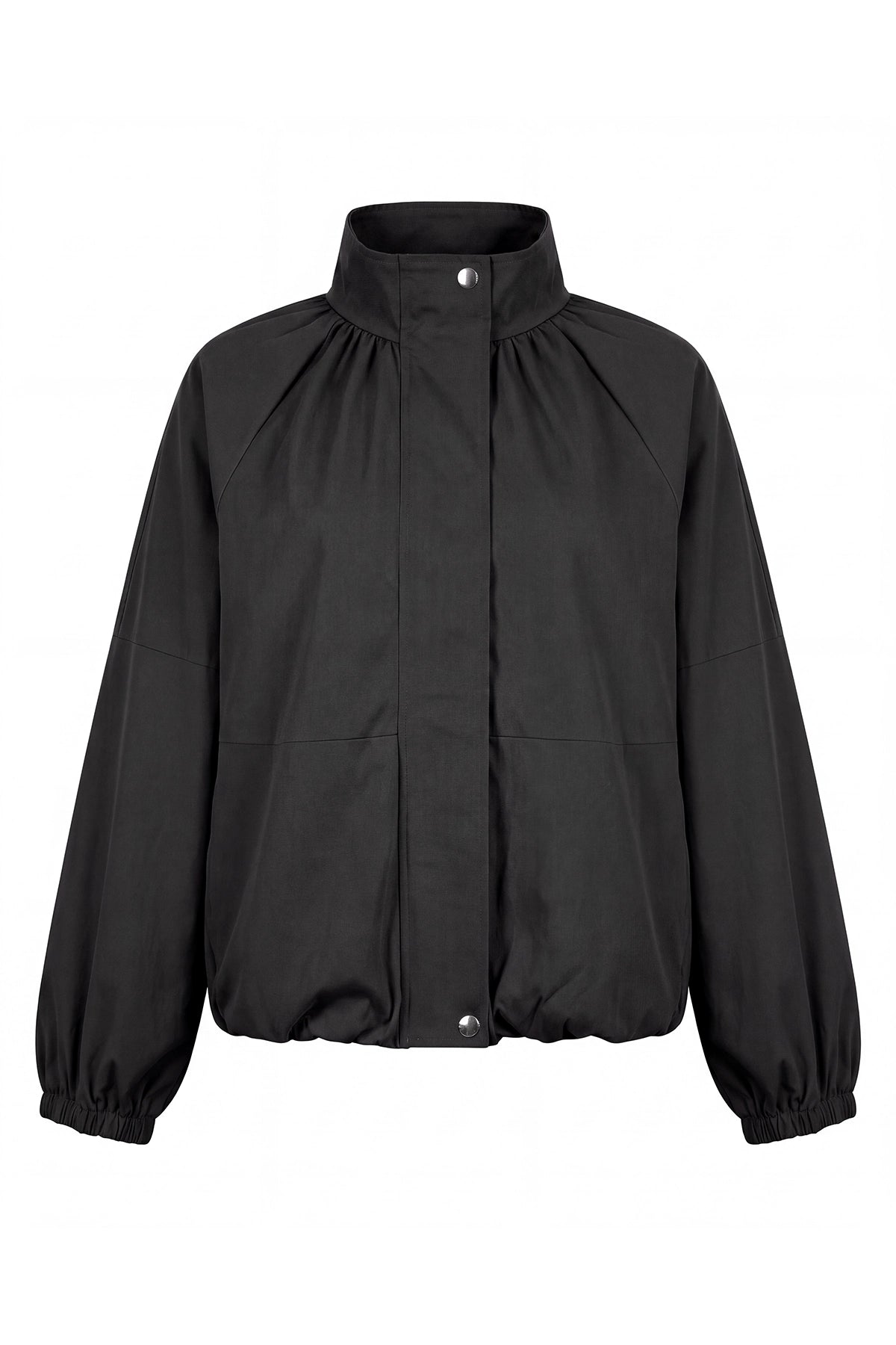 Womens Black Cropped Bomber Jacket | CicyBell
