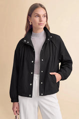 Womens Black Cropped Bomber Jackets | CicyBell