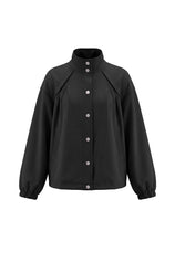 Womens Black Cropped Bomber Jackets | CicyBell