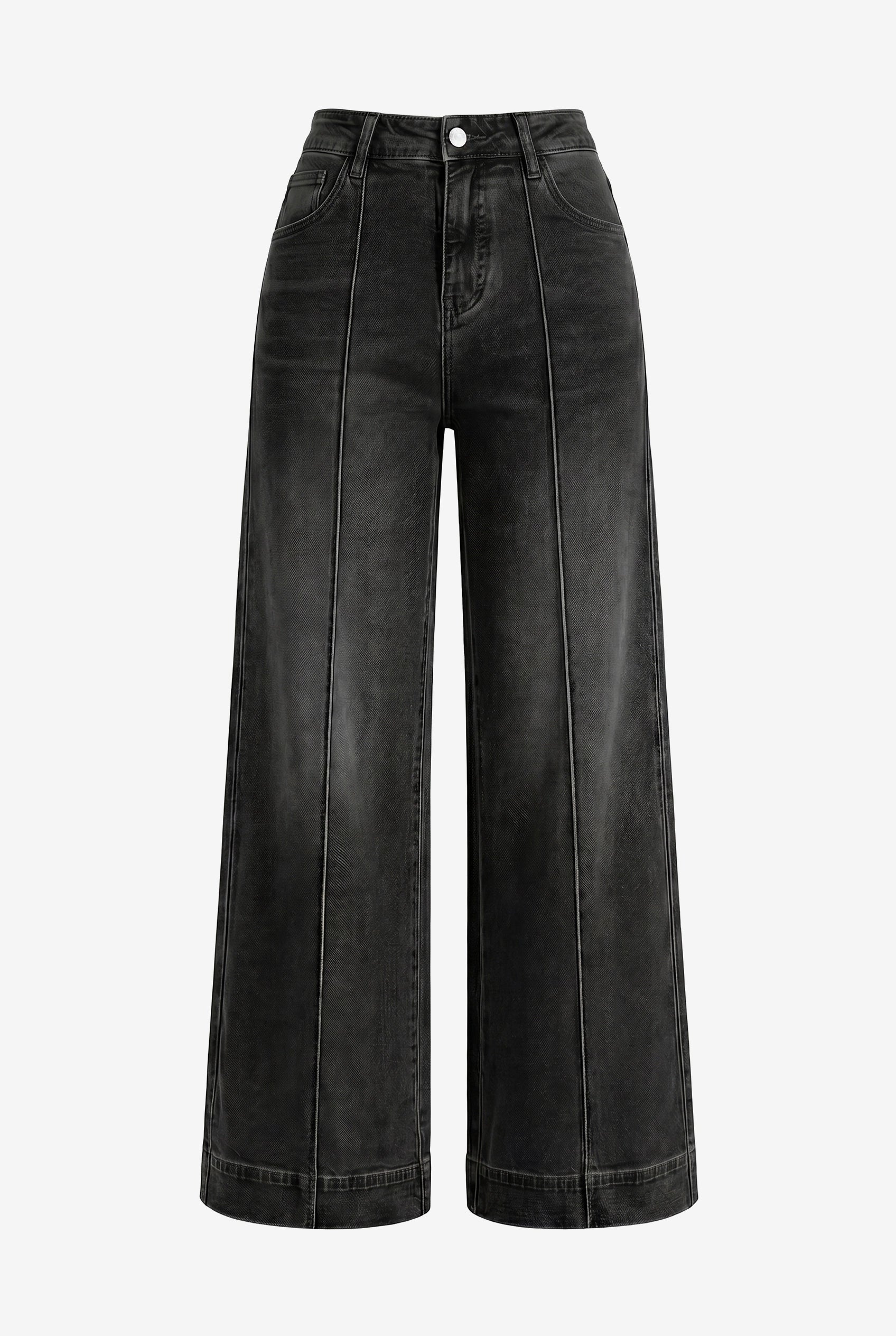 Womens Black Baggy Wide Leg Jeans | CicyBell