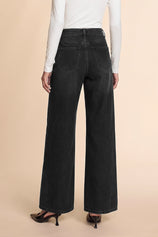 Womens Black Baggy Wide Leg Jeans| CicyBell