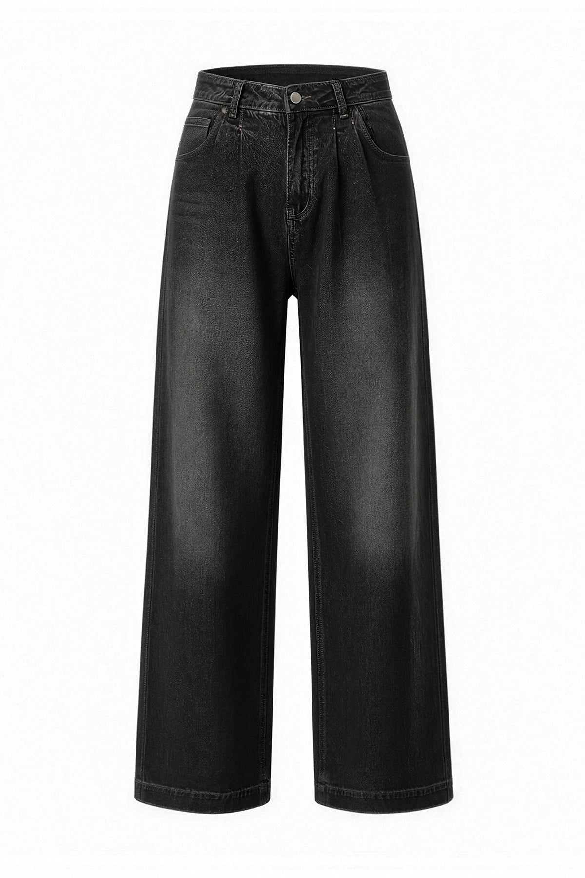 Womens Black Baggy Wide Leg Jeans| CicyBell