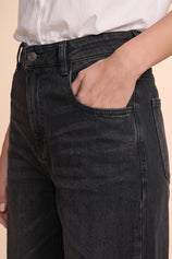 Womens Black High Waisted Bell Bottom Jeans| CicyBell