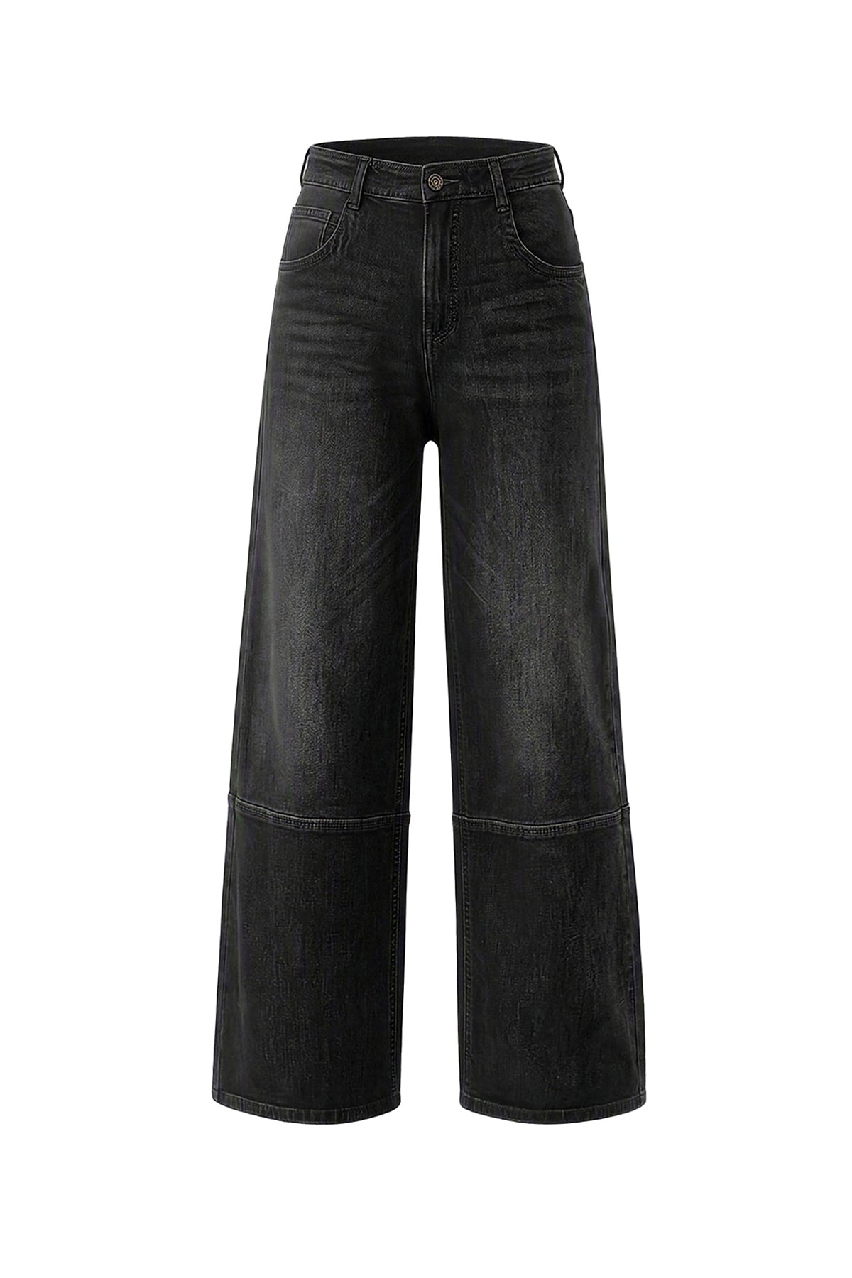 Womens Black High Waisted Bell Bottom Jeans| CicyBell