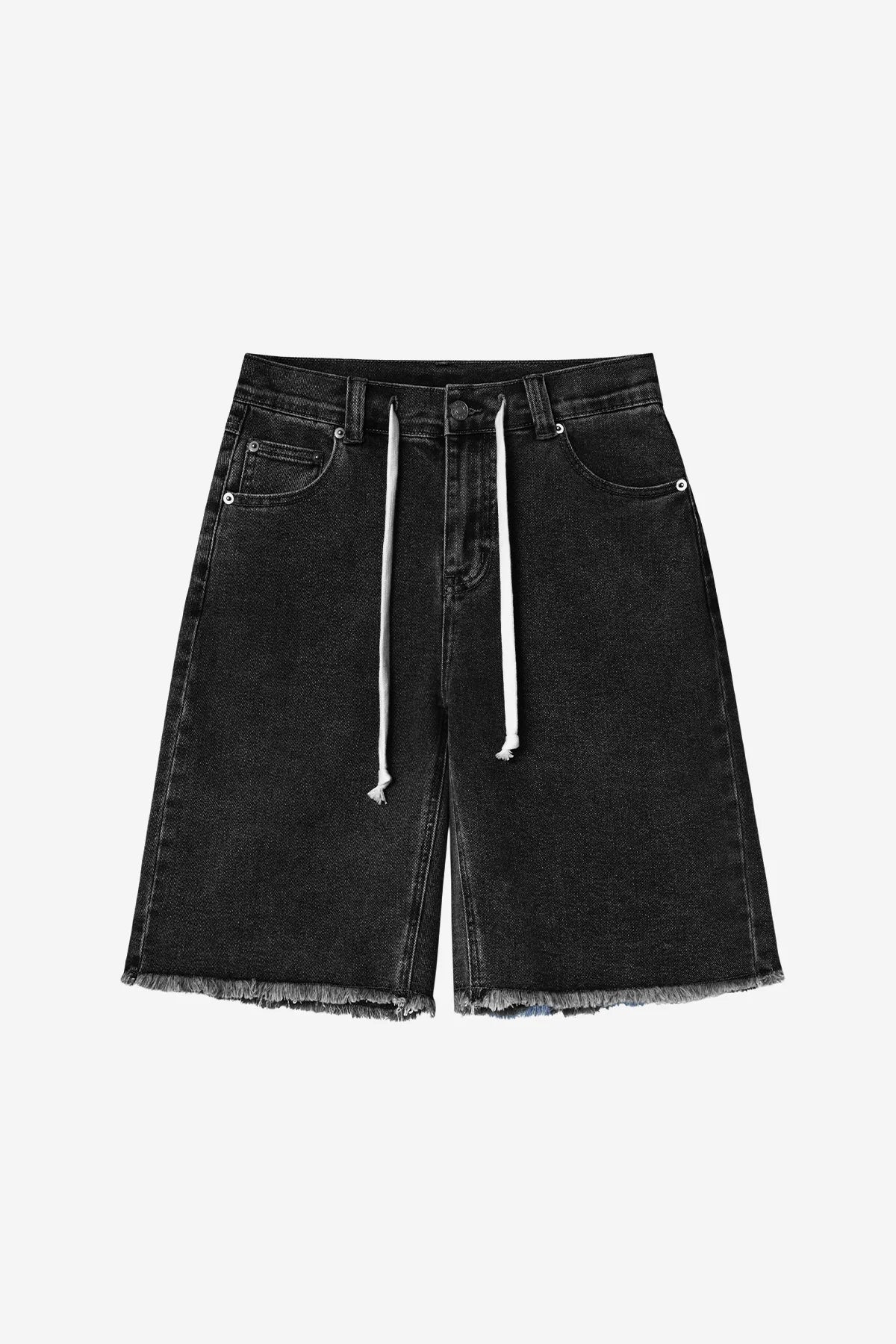 Womens Black High Waisted Denim Shorts | CicyBell