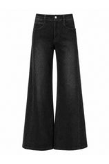 Womens Black High Waisted Flared Jeans| CicyBell