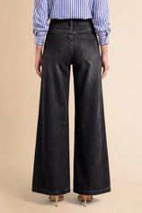 Womens Black High Waisted Flared Jeans| CicyBell