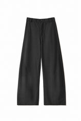 Womens Black Barrel Wide Leg Pants | CicyBell