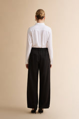 Womens Black Wide Leg Dressy Pants | CicyBell