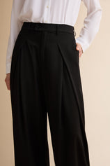 Womens Black Wide Leg Dressy Pants | CicyBell