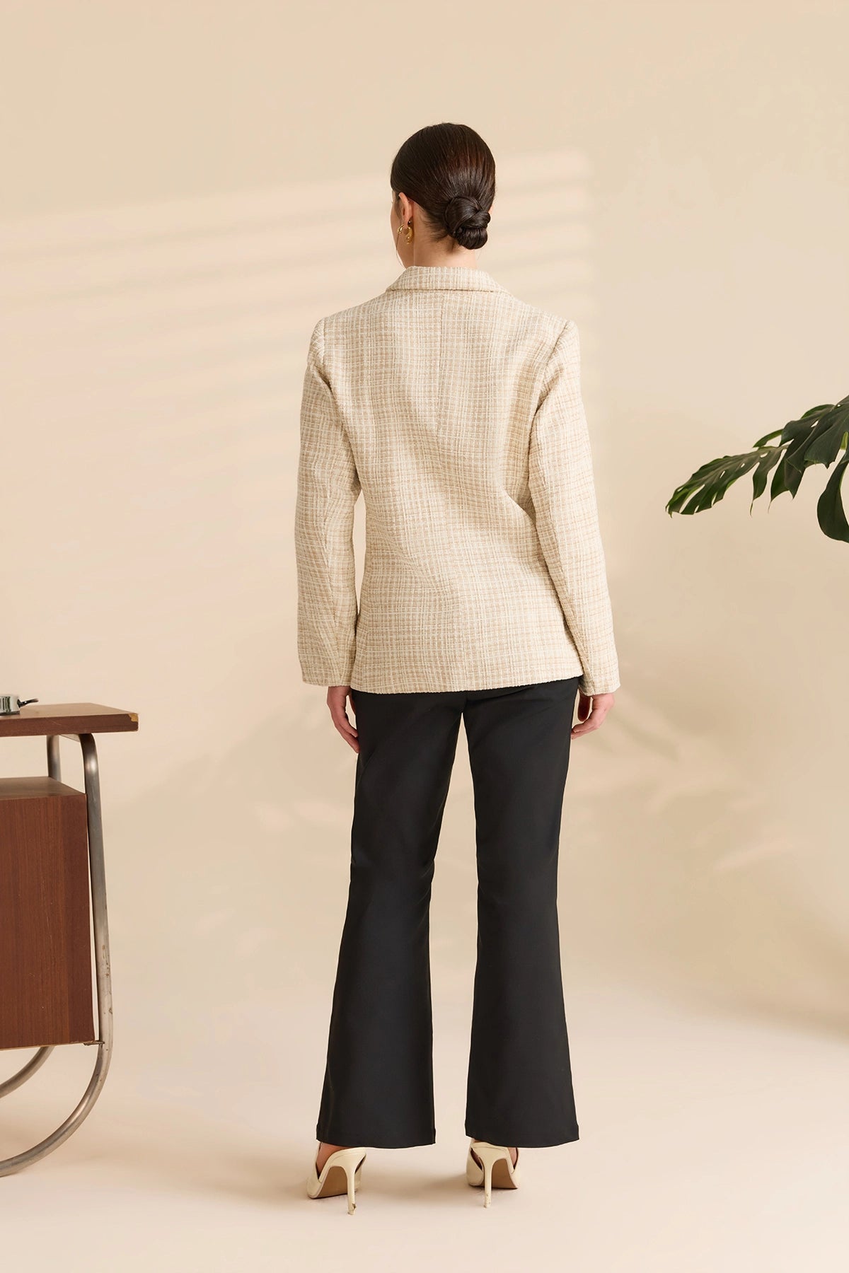 Womens Black Flared Dress Pants | CicyBell