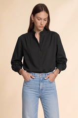 Womens Black  Oversized Button Down Shirts| CicyBell