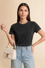 Womens Black Short Sleeve Shirts | CicyBell
