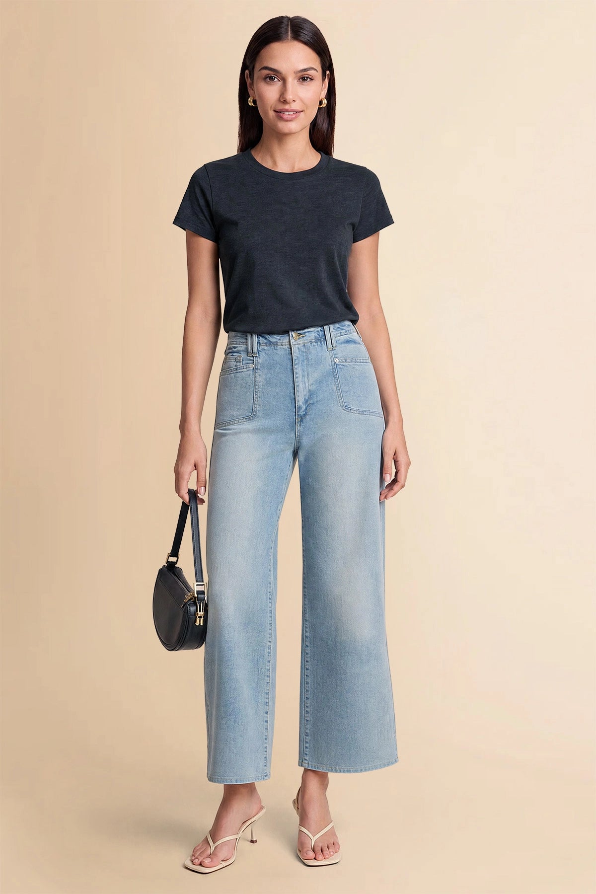 Womens Black Short Sleeve Shirts | CicyBell