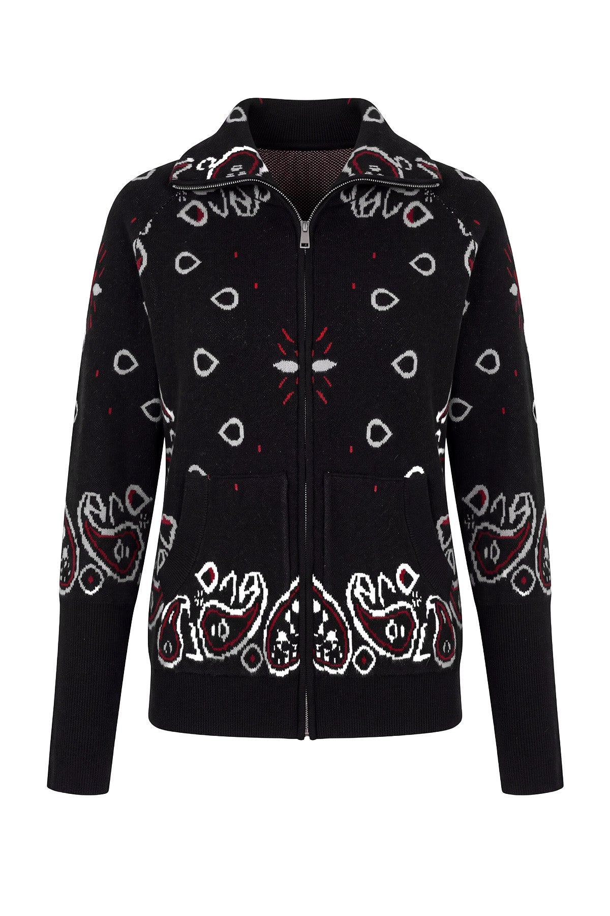 Women Black  Zip Up Cardigan Sweater| CicyBell