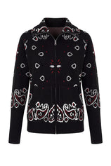 Women Black  Zip Up Cardigan Sweater| CicyBell