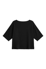 Cicy Bell Womens Black Half Sleeve Sweaters