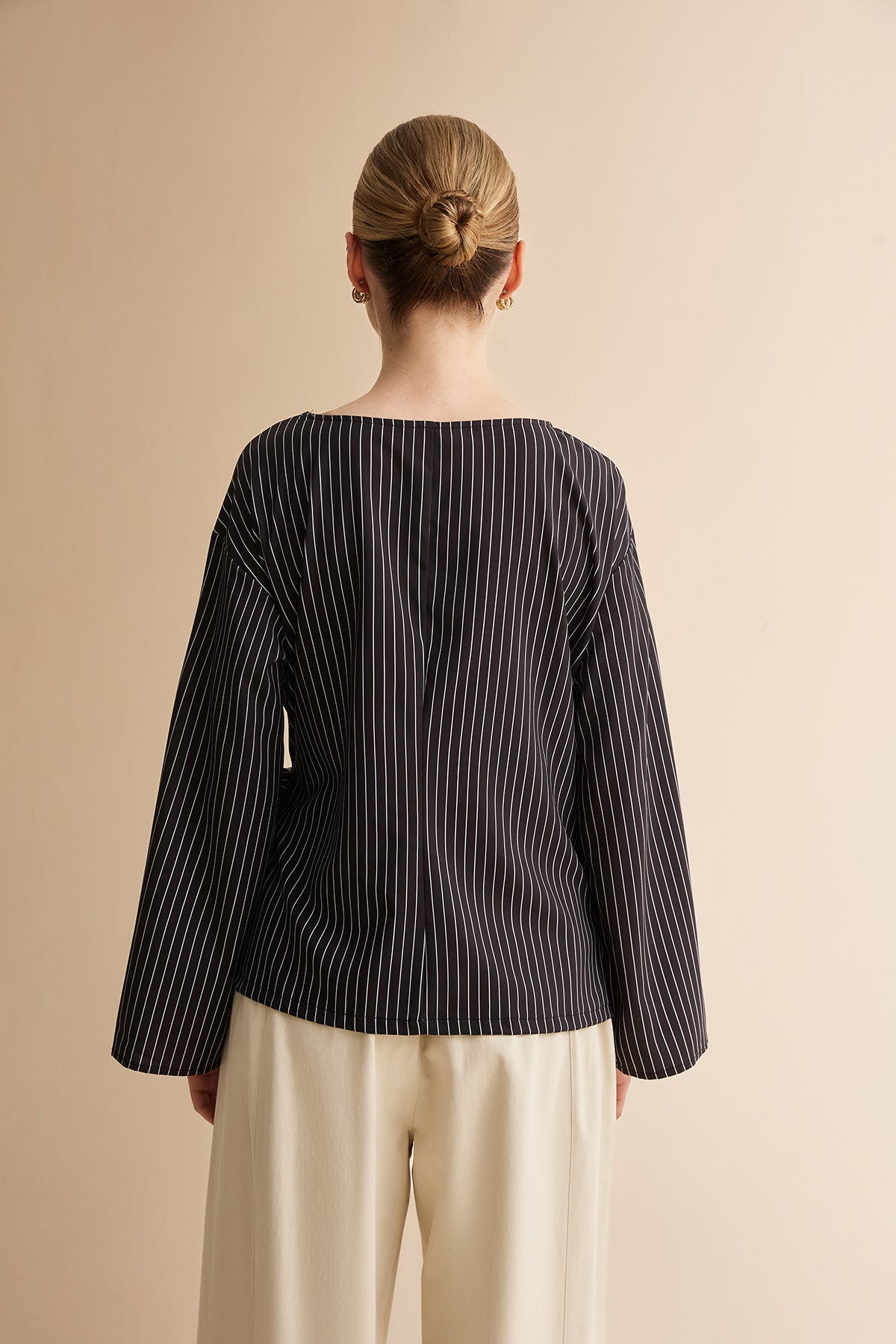 Womens Black Cinched Waist Wrap Tops | CicyBell