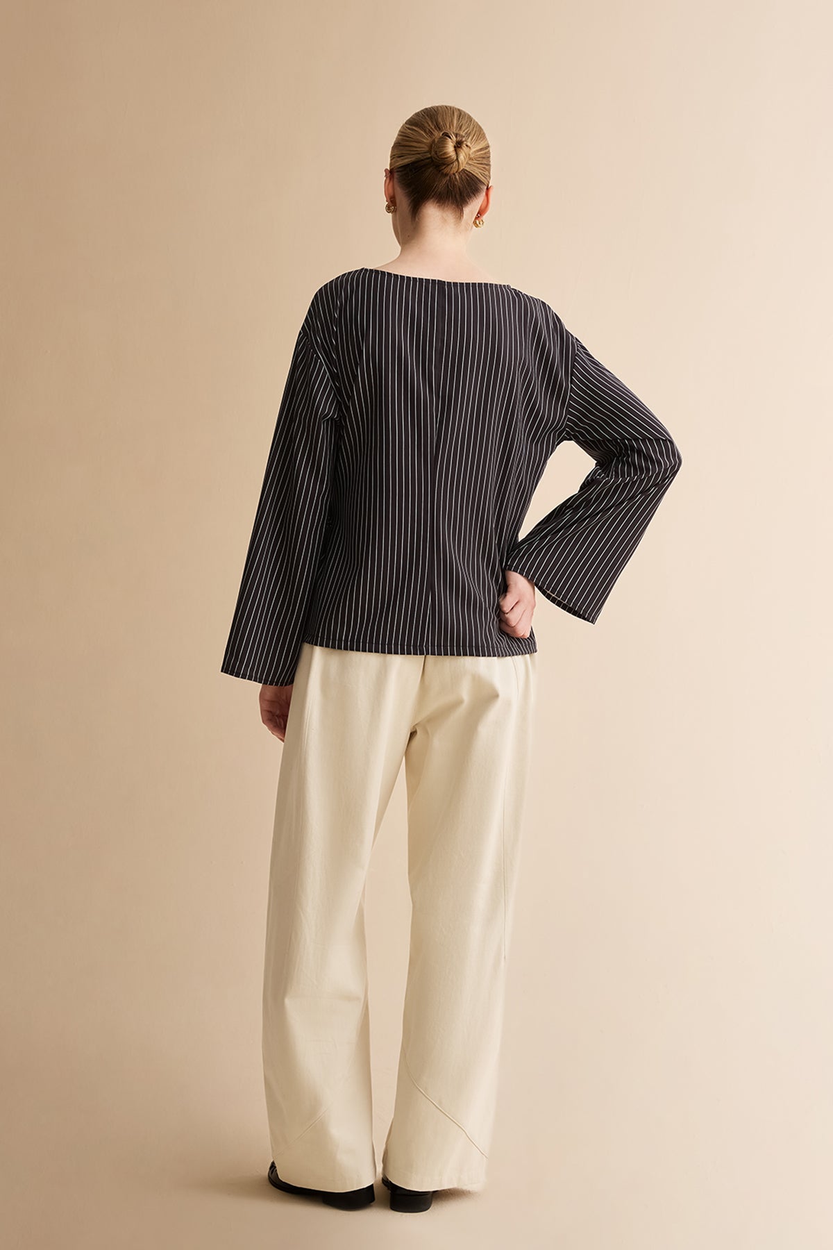 Womens Black Cinched Waist Wrap Tops | CicyBell