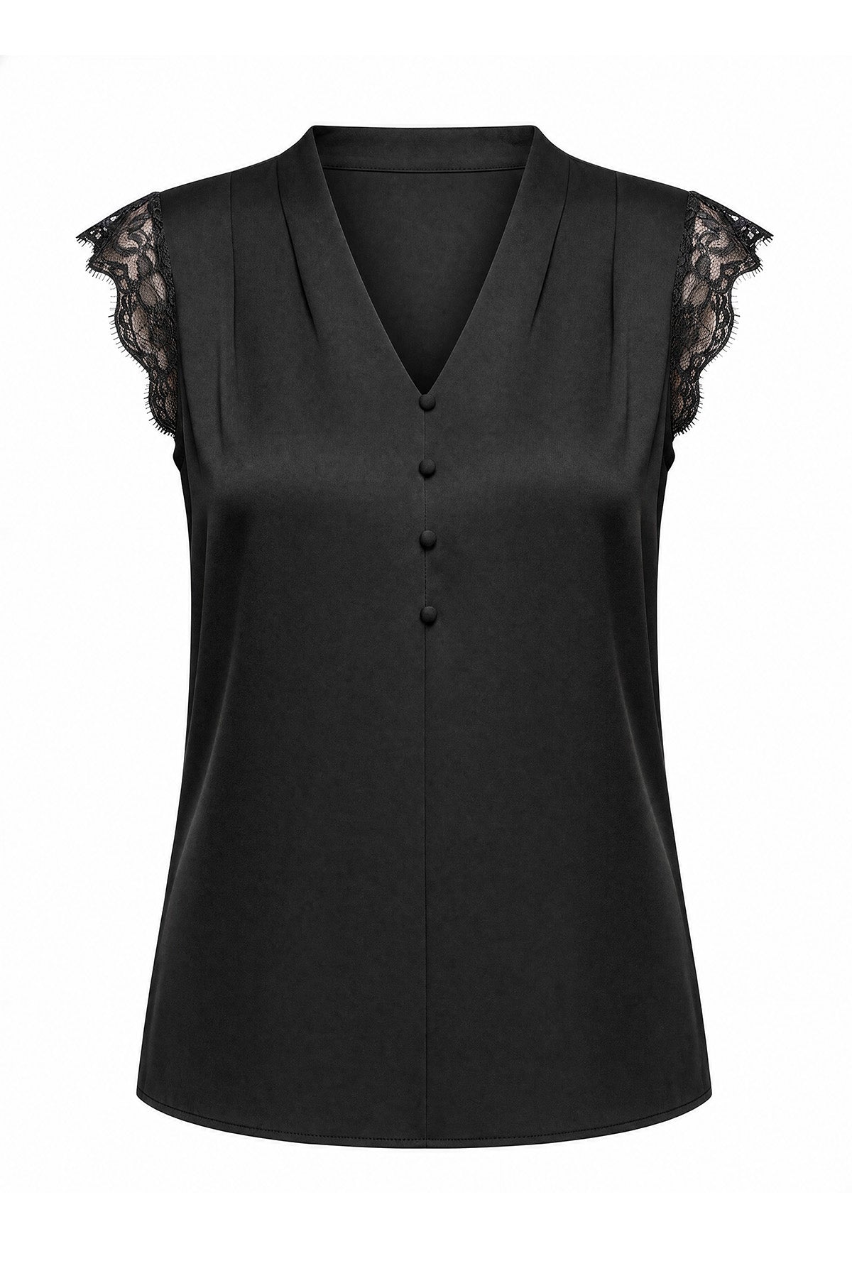Womens Black Silk Satin Tank Tops | CicyBell