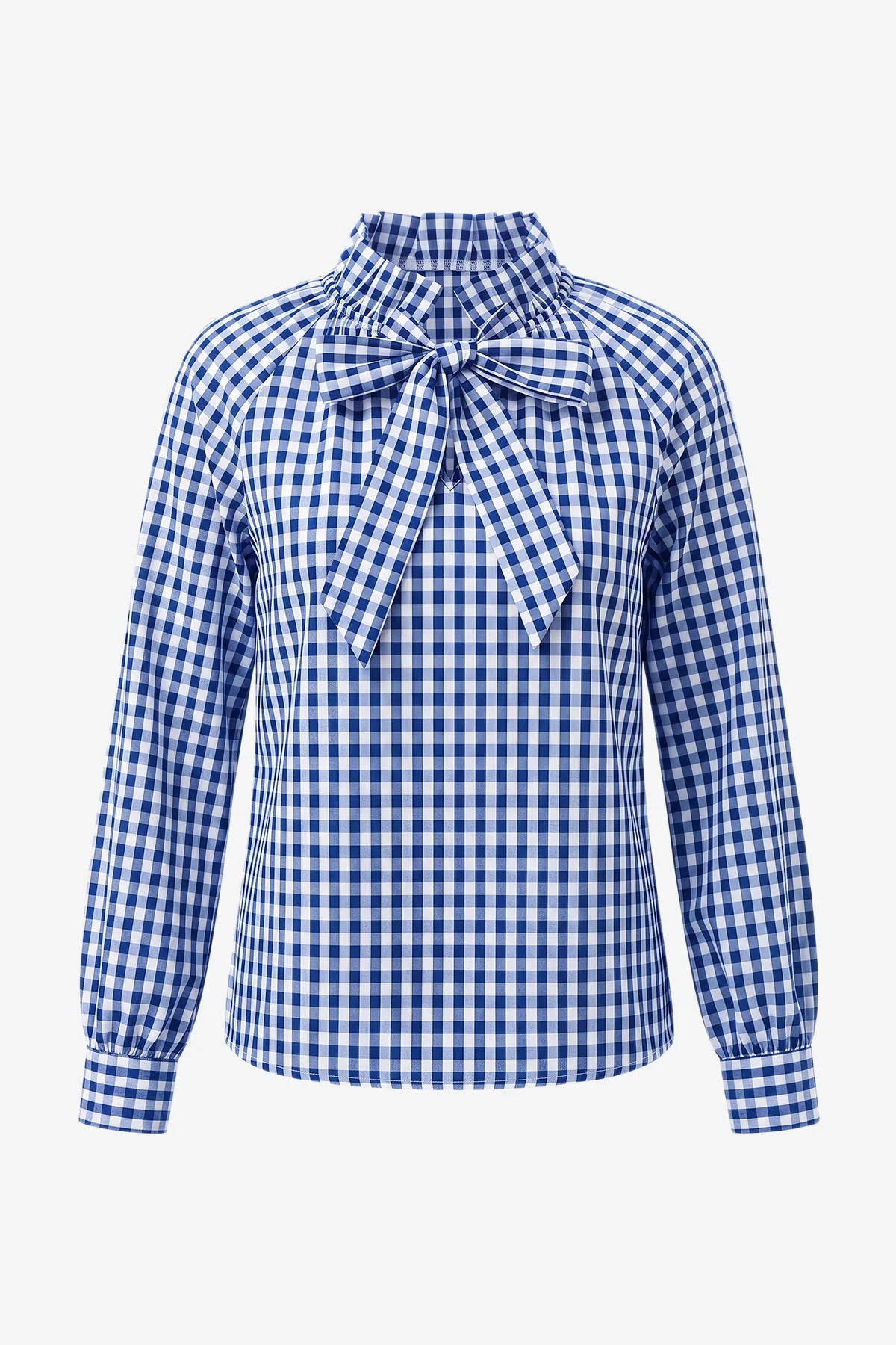 Womens Blue Striped Bow Tie Blouse | CicyBell