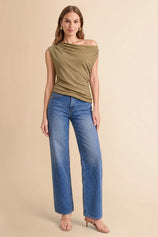 Women Blue Casual Barrel Cropped Jeans | CicyBell