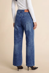 Womens Blue High Waisted Jeans | CicyBell