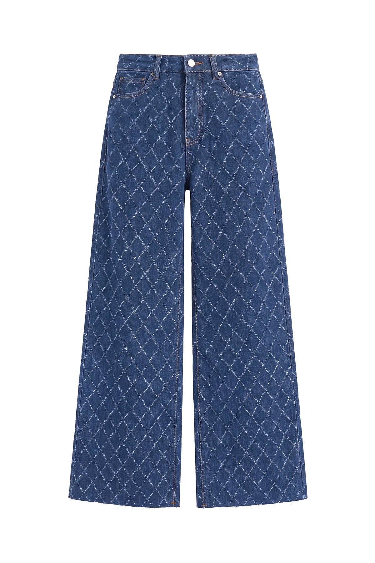 Womens Blue Wide Leg Jeans | Cicy Bell
