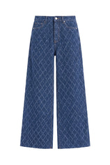 Womens Blue Wide Leg Jeans | Cicy Bell