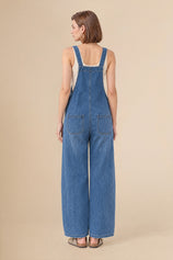 Womens Blue Bib Denim Overalls | CicyBell