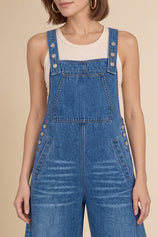Womens Blue Bib Denim Overalls | CicyBell