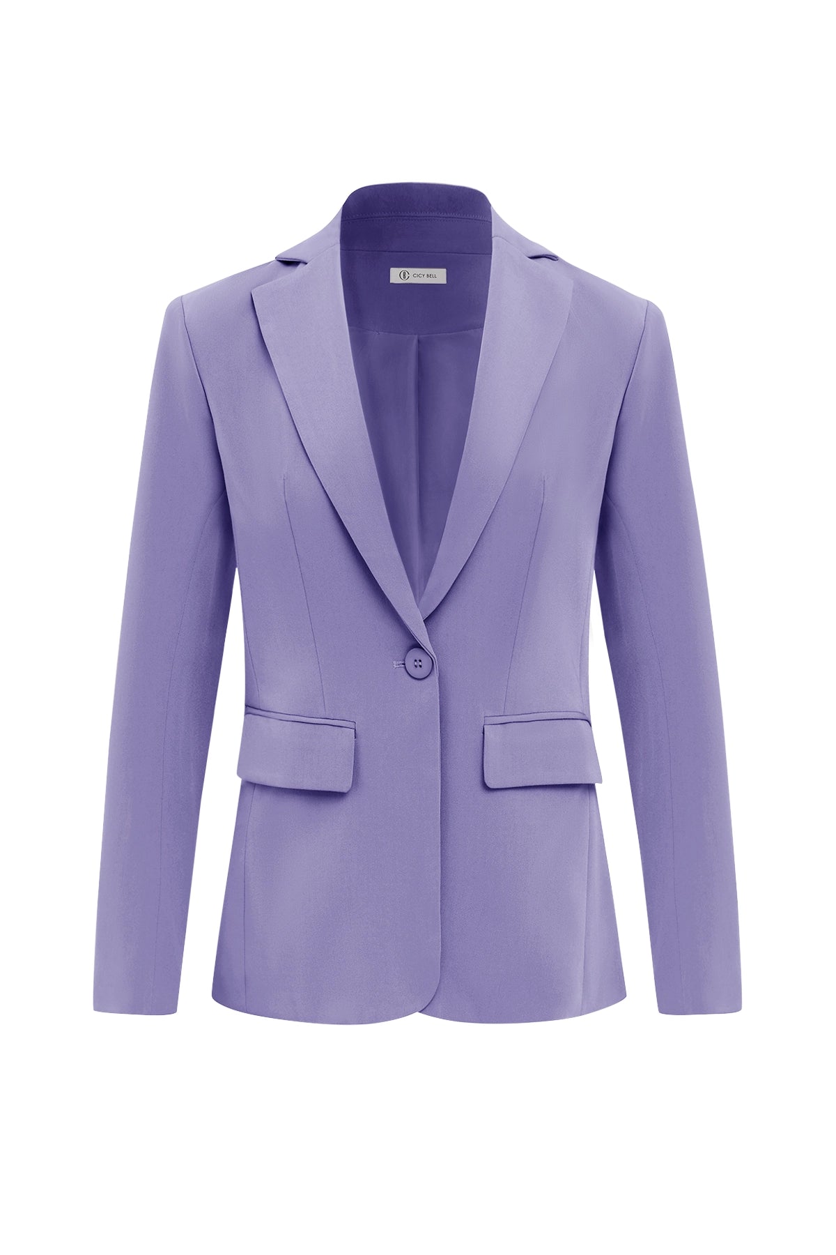 Womens Blue Purple Casual Work Blazers | CicyBell