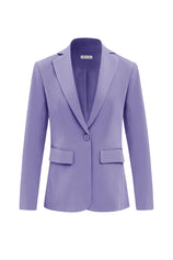 Womens Blue Purple Casual Work Blazers | CicyBell