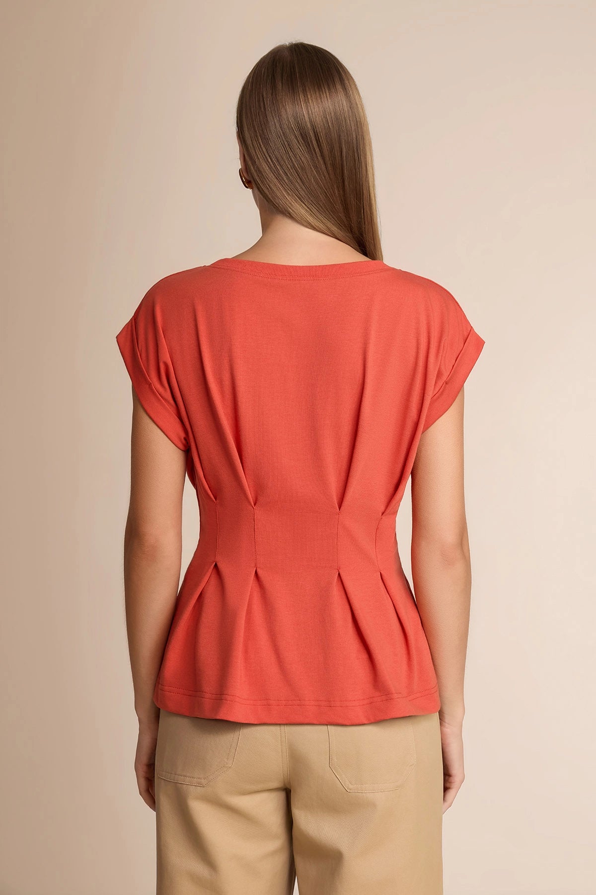 Womens Brick Red Cap Sleeve Tank Tops | CicyBell