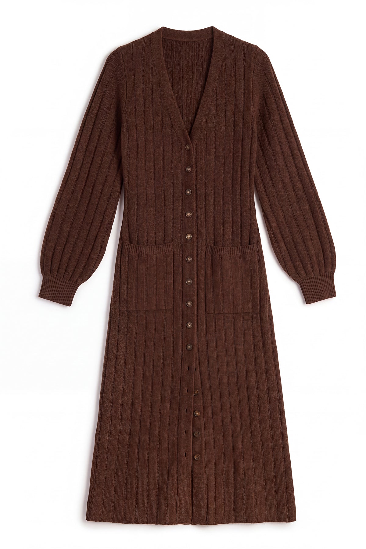Womens Brown Long Cardigan Sweaters | CicyBell